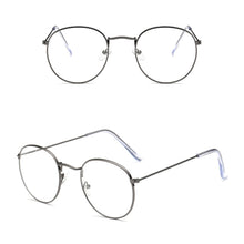 Load image into Gallery viewer, Retro Round Frame Glasses Flat Glasses Metal Frame Glasses Fashion Comfortable Transparent Glasses For Men Women