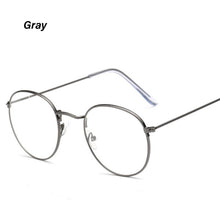 Load image into Gallery viewer, Retro Round Frame Glasses Flat Glasses Metal Frame Glasses Fashion Comfortable Transparent Glasses For Men Women