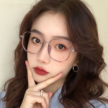 Load image into Gallery viewer, Fashion Large Frame Anti-Blue Light Glasses Polygonal Frame Flat Glasses Comfortable Transparent Glasses