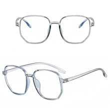 Load image into Gallery viewer, Fashion Large Frame Anti-Blue Light Glasses Polygonal Frame Flat Glasses Comfortable Transparent Glasses