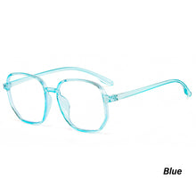 Load image into Gallery viewer, Fashion Large Frame Anti-Blue Light Glasses Polygonal Frame Flat Glasses Comfortable Transparent Glasses