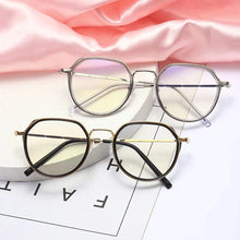 Load image into Gallery viewer, Fashion Anti Blue Light Glasses Polygonal Frame Flat Glasses Comfortable Transparent Glasses For Women