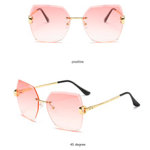 Load image into Gallery viewer, Fashion Frameless Sunglasses UV Protection Sunglasses Simple Personality Sunglasses Outdoor Glasses For Women