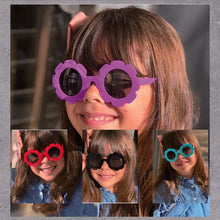Load image into Gallery viewer, Kids Sunglasses Cute Sunflower Round Frame Frosted Frame Kids Sunglasses Fashionable Colorful Sunglasses For Boys Girls