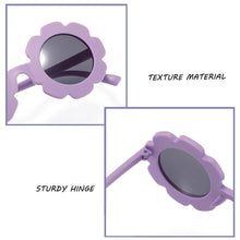Load image into Gallery viewer, Kids Sunglasses Cute Sunflower Round Frame Frosted Frame Kids Sunglasses Fashionable Colorful Sunglasses For Boys Girls