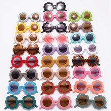 Load image into Gallery viewer, Kids Sunglasses Cute Sunflower Round Frame Frosted Frame Kids Sunglasses Fashionable Colorful Sunglasses For Boys Girls