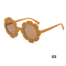 Load image into Gallery viewer, Kids Sunglasses Cute Sunflower Round Frame Frosted Frame Kids Sunglasses Fashionable Colorful Sunglasses For Boys Girls
