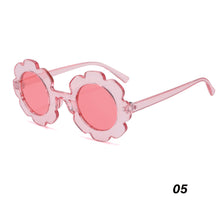 Load image into Gallery viewer, Kids Sunglasses Cute Sunflower Round Frame Frosted Frame Kids Sunglasses Fashionable Colorful Sunglasses For Boys Girls
