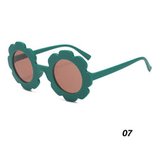 Load image into Gallery viewer, Kids Sunglasses Cute Sunflower Round Frame Frosted Frame Kids Sunglasses Fashionable Colorful Sunglasses For Boys Girls