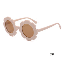 Load image into Gallery viewer, Kids Sunglasses Cute Sunflower Round Frame Frosted Frame Kids Sunglasses Fashionable Colorful Sunglasses For Boys Girls