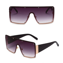 Load image into Gallery viewer, Fashion Large Frame One Piece Sunglasses Square Frameless Sunglasses Personality Outdoor UV Protection Sunglasses