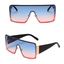 Load image into Gallery viewer, Fashion Large Frame One Piece Sunglasses Square Frameless Sunglasses Personality Outdoor UV Protection Sunglasses