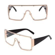 Load image into Gallery viewer, Fashion Large Frame One Piece Sunglasses Square Frameless Sunglasses Personality Outdoor UV Protection Sunglasses