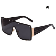 Load image into Gallery viewer, Fashion Large Frame One Piece Sunglasses Square Frameless Sunglasses Personality Outdoor UV Protection Sunglasses