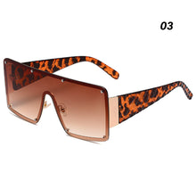 Load image into Gallery viewer, Fashion Large Frame One Piece Sunglasses Square Frameless Sunglasses Personality Outdoor UV Protection Sunglasses