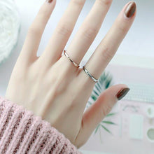 Load image into Gallery viewer, Simple 2mm Titanium Thin Ring Fashion Stainless Steel Ring Casual Finger Jewelry Smooth Couple Ring Classic Love Women Men Birthday gifts