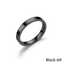 Load image into Gallery viewer, 3mm Simple Titanium Thin Ring Fashion Stainless Steel Ring Casual Finger Jewelry Smooth Couple Ring Classic Love Women Men Birthday gifts