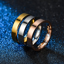 Load image into Gallery viewer, 4mm Simple Titanium Thin Ring Fashion Stainless Steel Ring Casual Finger Jewelry Smooth Couple Ring Classic Love Women Men Birthday gifts