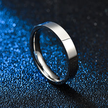 Load image into Gallery viewer, 4mm Simple Titanium Thin Ring Fashion Stainless Steel Ring Casual Finger Jewelry Smooth Couple Ring Classic Love Women Men Birthday gifts