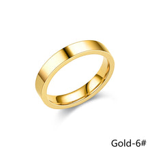 Load image into Gallery viewer, 4mm Simple Titanium Thin Ring Fashion Stainless Steel Ring Casual Finger Jewelry Smooth Couple Ring Classic Love Women Men Birthday gifts