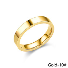 Load image into Gallery viewer, 4mm Simple Titanium Thin Ring Fashion Stainless Steel Ring Casual Finger Jewelry Smooth Couple Ring Classic Love Women Men Birthday gifts
