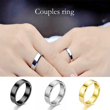 Load image into Gallery viewer, 6mm Simple Titanium Thin Ring Fashion Stainless Steel Ring Casual Finger Jewelry Smooth Couple Ring Classic Love Women Men Birthday gifts