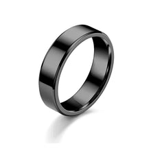 Load image into Gallery viewer, 6mm Simple Titanium Thin Ring Fashion Stainless Steel Ring Casual Finger Jewelry Smooth Couple Ring Classic Love Women Men Birthday gifts