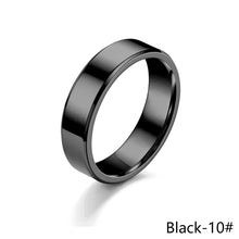 Load image into Gallery viewer, 6mm Simple Titanium Thin Ring Fashion Stainless Steel Ring Casual Finger Jewelry Smooth Couple Ring Classic Love Women Men Birthday gifts