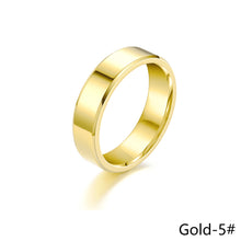 Load image into Gallery viewer, 6mm Simple Titanium Thin Ring Fashion Stainless Steel Ring Casual Finger Jewelry Smooth Couple Ring Classic Love Women Men Birthday gifts