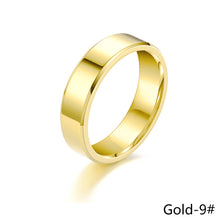 Load image into Gallery viewer, 6mm Simple Titanium Thin Ring Fashion Stainless Steel Ring Casual Finger Jewelry Smooth Couple Ring Classic Love Women Men Birthday gifts