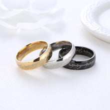 Load image into Gallery viewer, 6mm Titanium Ring Fashion Stainless Steel Ring Casual Finger Jewelry Smooth Couple Ring Classic Love Women Men Birthday gifts