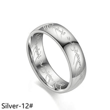 Load image into Gallery viewer, 6mm Titanium Ring Fashion Stainless Steel Ring Casual Finger Jewelry Smooth Couple Ring Classic Love Women Men Birthday gifts