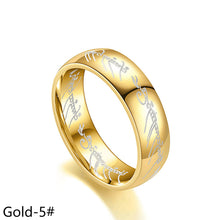 Load image into Gallery viewer, 6mm Titanium Ring Fashion Stainless Steel Ring Casual Finger Jewelry Smooth Couple Ring Classic Love Women Men Birthday gifts