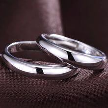 Load image into Gallery viewer, 4/6mm Polished Silver Color Titanium Simple Thin Ring Fashion Stainless Steel Ring Women Smooth Minimalism Wedding Ring Engagement Classic Rings Birthday gifts