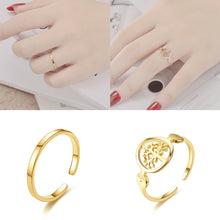 Load image into Gallery viewer, Adjustable Ring Titanium Steel Rings Fashion Casual Finger Jewelry Smooth Couple Ring Classic Love for Women Men Birthday Gifts Wedding Band