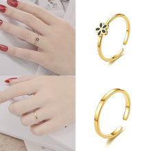 Load image into Gallery viewer, Adjustable Ring Titanium Steel Rings Fashion Casual Finger Jewelry Smooth Couple Ring Classic Love for Women Men Birthday Gifts Wedding Band