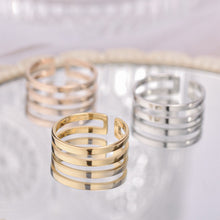 Load image into Gallery viewer, Adjustable Ring Titanium Steel Rings Fashion Casual Finger Jewelry Smooth Couple Ring Classic Love for Women Men Birthday Gifts Wedding Band