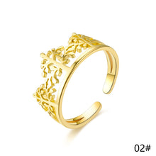 Load image into Gallery viewer, Adjustable Ring Titanium Steel Rings Fashion Casual Finger Jewelry Smooth Couple Ring Classic Love for Women Men Birthday Gifts Wedding Band