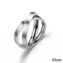 Load image into Gallery viewer, Rotating Titanium Stainless Steel Ring Anxiety Fidget Rings Spinner Finger Ring Anti Stress Ring Women Men Punk Rock Gift
