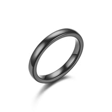 Load image into Gallery viewer, 3mm Thin Ceramic Rings For Women Jewelry Minimalist Simple Smooth Shiny Tail Rings No Fade Blue Pink Black White