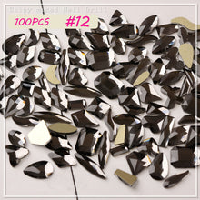 Load image into Gallery viewer, Nail Art Shaped Mixed Flat Bottom Diamond Shiny Symphony Aurora Ice Transparent Nail Diamond Jewelry Manicure Art Accessories