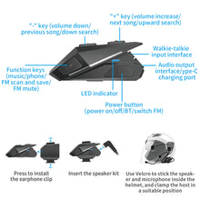 Load image into Gallery viewer, VR robot Motorcycle Bluetooth Helmet Headset Wireless Handsfree Earphones Stereo Music Player FM Radio Support Walkie-Talkies