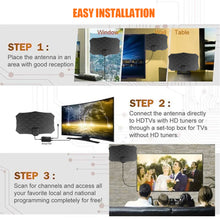 Load image into Gallery viewer, TV Aerial Indoor Amplified Digital HDTV Antenna 800 Miles 4K 1080P For DVB-T For Freeview TV for Life Local Channels