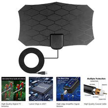 Load image into Gallery viewer, TV Aerial Indoor Amplified Digital HDTV Antenna 800 Miles 4K 1080P For DVB-T For Freeview TV for Life Local Channels