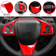 Load image into Gallery viewer, 6Pcs Carbon Fiber Steering Wheel Frame Stickers For Honda Civic Modification Complete Interior Accessories Styling