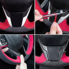 Load image into Gallery viewer, 6Pcs Carbon Fiber Steering Wheel Frame Stickers For Honda Civic Modification Complete Interior Accessories Styling