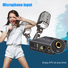 Load image into Gallery viewer, Audio DAC Decoder Adapter Bluetooth 5.0 Receiver Amp U-disk Player KTV microphone Adapter Optical Coaxial To Analog Converter