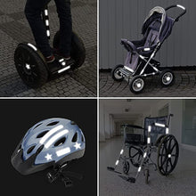 Load image into Gallery viewer, Bicycle Reflective Warning Stickers Bike Motorcycle Truck Car Night Safety Driving Honeycomb Reflector Strips Tape Film Decal