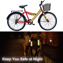 Load image into Gallery viewer, 42Pcs Bicycle Body Reflective Stickers Fluorescent Motorcycle MTB Bike Helmet Wheel Rim Night Safty Warning Reflector Film Decal