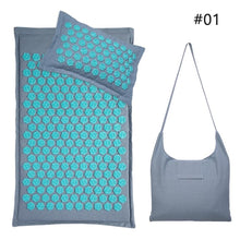 Load image into Gallery viewer, Massager Cushion Shakti Mat Acupressure Mat Nature Linen Coconut Palm Yoga Mat Massage Pillow Cushion Body Pain Lotus Spike Mat